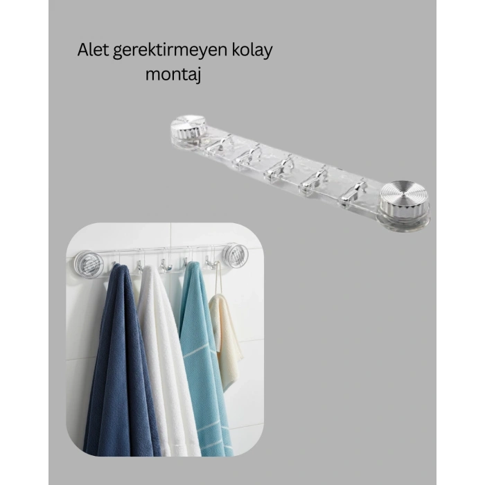 Aletsiz Montaj Vakumlu Yapışkanlı Askı Atı