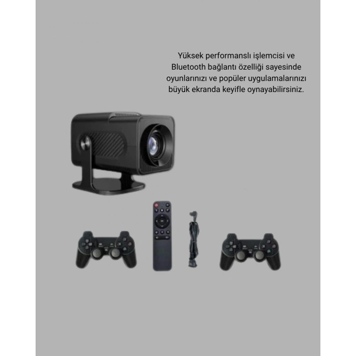 Android Projeksiyon Game Box – 1280x720p Hd Çözünürlük, Bluetooth,hdmı Ve Usb Girişli