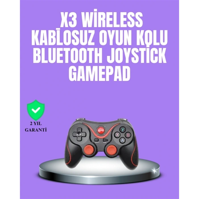 Android Uyumlu Gamepad X3 Game Stick Oyun Kolu Bluetooth Bağlantılı