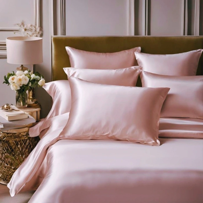Antibakteriyel Terletmeyen İpek Saten Yastık Kılıfı 2li 50x70 Pembe