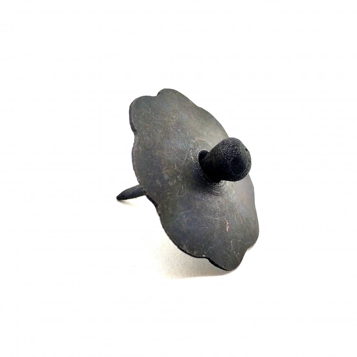 Antika Tarz Dekoratif Pirinç Düğmeli Kabara - 40 Mm, Oksit