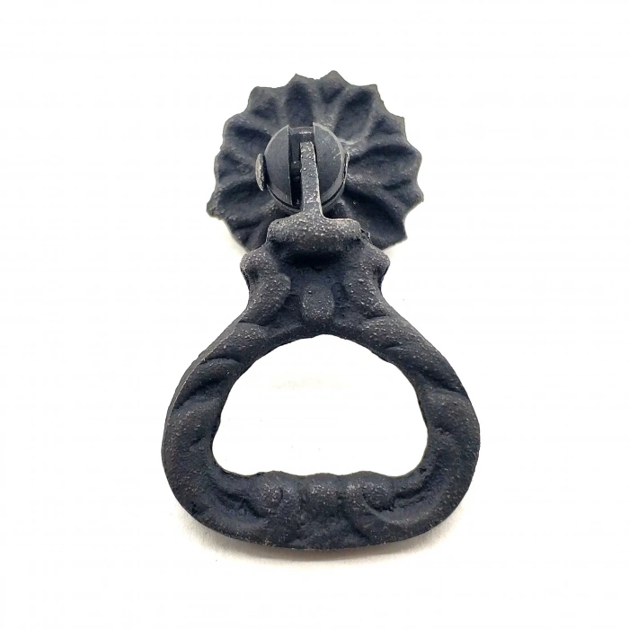 Antika Tarz Dekoratif Pirinç Kalp Sarkaç Mobilya Kulbu - 25 Mm, Oksit