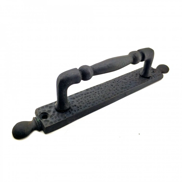 Antika Tarz Dekoratif Pirinç Misket Çekme Kapı Kolu - 223x33 Mm, Oksit