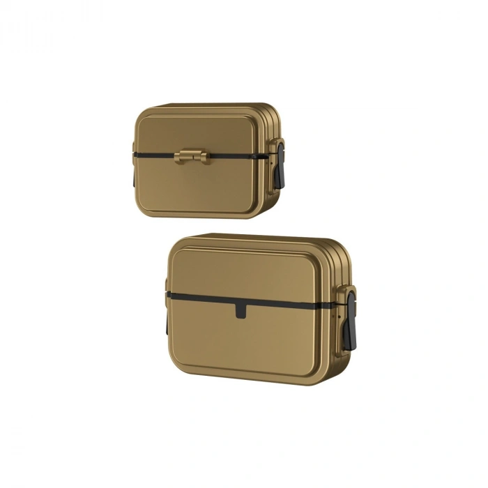 Apple Airpods 3 (3.nesil) 404 Kilitli Kılıf - Gold