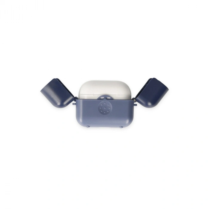 Apple Airpods 3 (3.nesil) Basmalı Kılıf - Mavi-lacivert