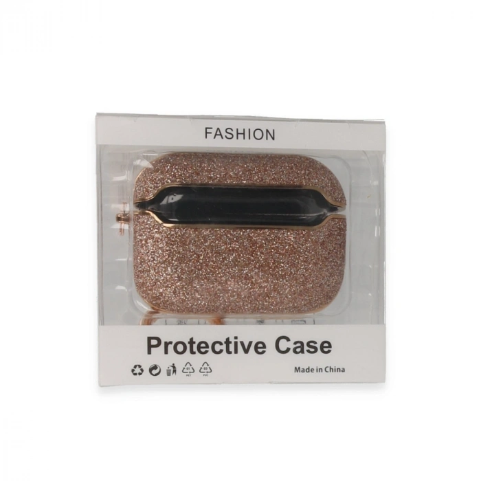 Apple Airpods 3 (3.nesil) Spell Simli Kılıf - Rose Gold