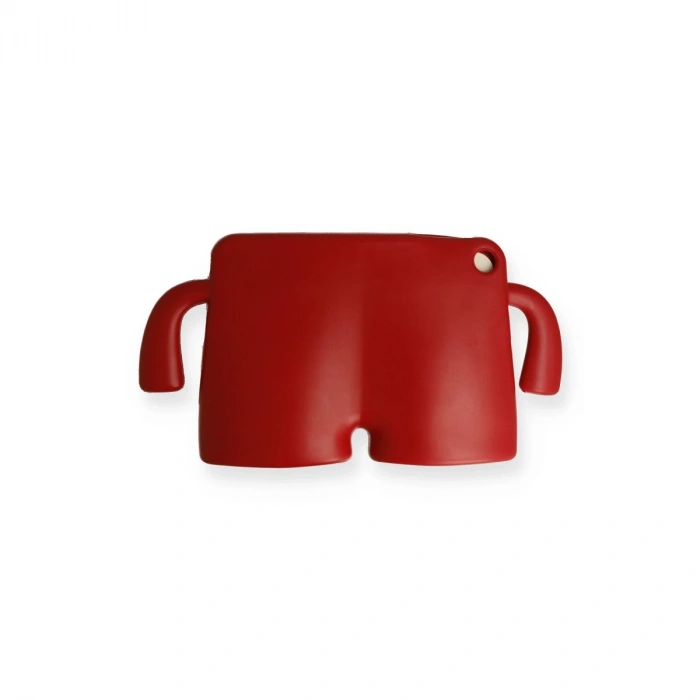 Apple İpad 10.2 (7.nesil) Kılıf Karakter Tablet Silikon - Kırmızı