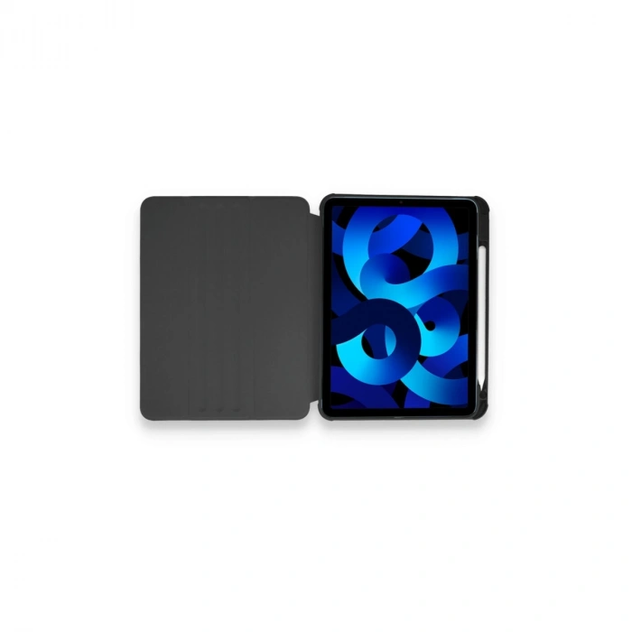 Apple İpad 10.2 (7.nesil) Kılıf Ling 360 Kalemlikli Tablet Kılıf - Siyah