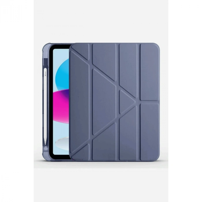 Apple İpad 2022 10.9 (10.nesil) Kılıf Kalemlikli Mars Tablet Kılıfı - Lavender