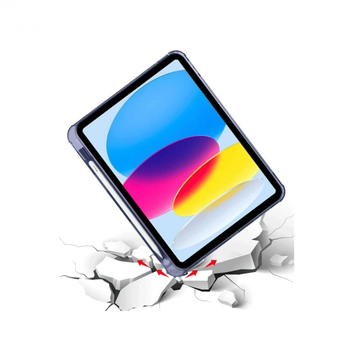 Apple İpad 2022 10.9 (10.nesil) Kılıf Kalemlikli Mars Tablet Kılıfı - Lavender