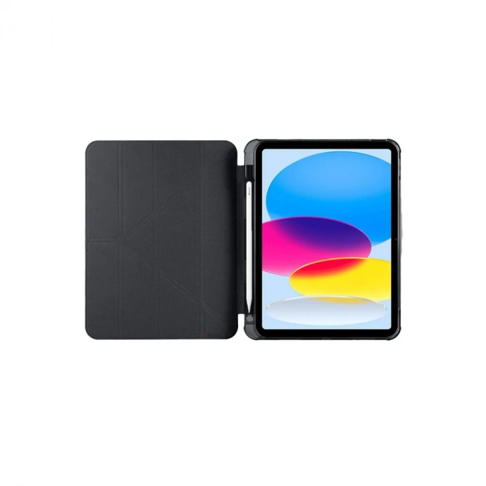 Apple İpad 2022 10.9 (10.nesil) Kılıf Kalemlikli Mars Tablet Kılıfı - Siyah