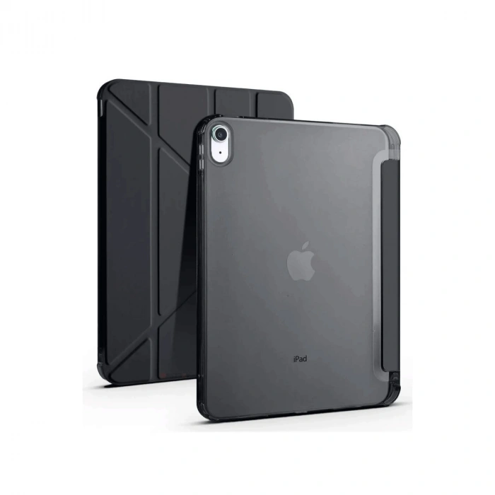 Apple İpad 2022 10.9 (10.nesil) Kılıf Kalemlikli Mars Tablet Kılıfı - Siyah