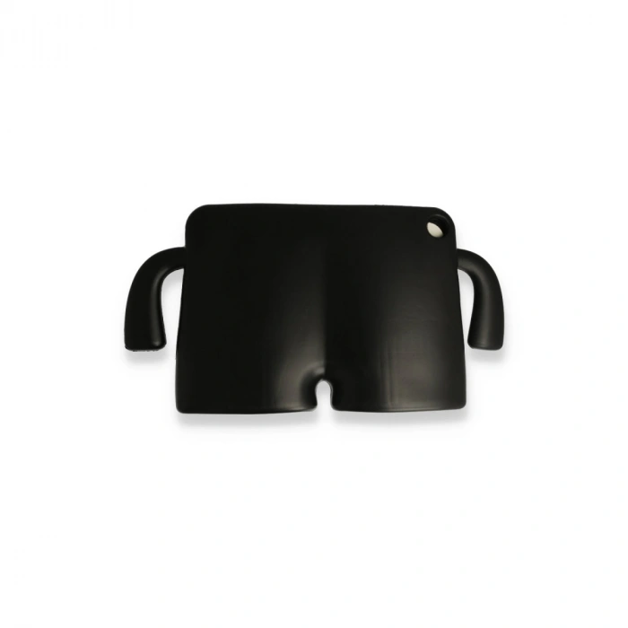 Apple İpad 2022 10.9 (10.nesil) Kılıf Karakter Tablet Silikon - Siyah