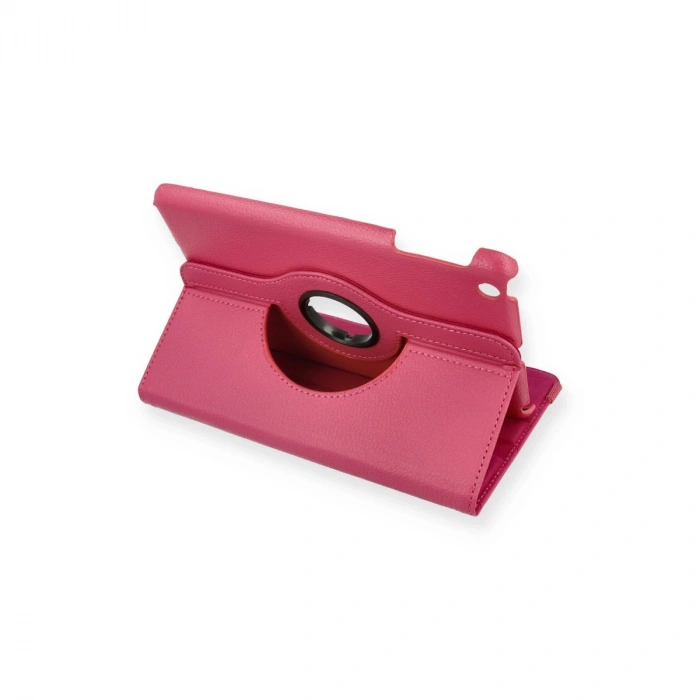 Apple İpad Mini 1 Kılıf 360 Tablet Deri Kılıf - Pembe