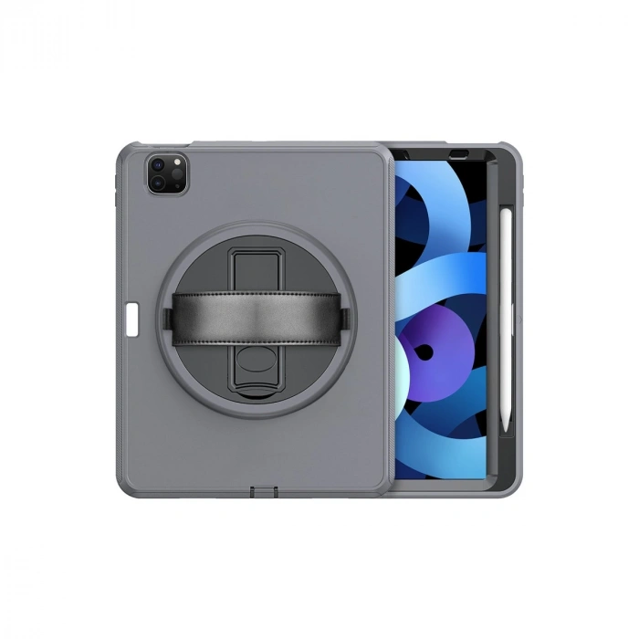 Apple İpad Pro 11 (2018) Kılıf Hand Strap Tablet Kılıfı - Gri