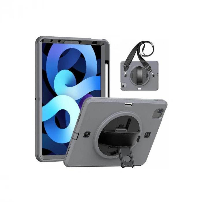Apple İpad Pro 11 (2020) Kılıf Strap-c Otterbox Tablet Kapak - Gri