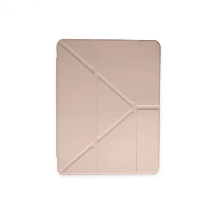 Apple İpad Pro 11 (2021) Kılıf Kalemlikli Hugo Tablet Kılıfı - Rose Gold
