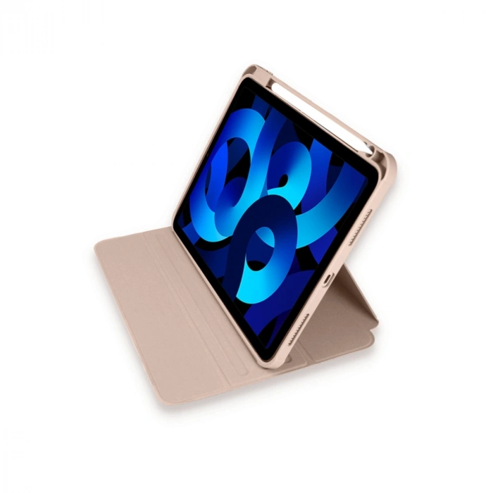 Apple İpad Pro 11 (2021) Kılıf Ling 360 Kalemlikli Tablet Kılıf - Rose Gold