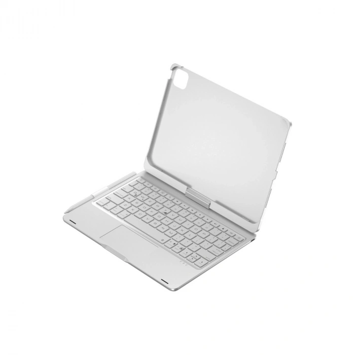 Apple İpad Pro 11 (2024) F11 Ats Kılıf Magic Dönen Klavyeli Tablet Kılıf - Gümüş