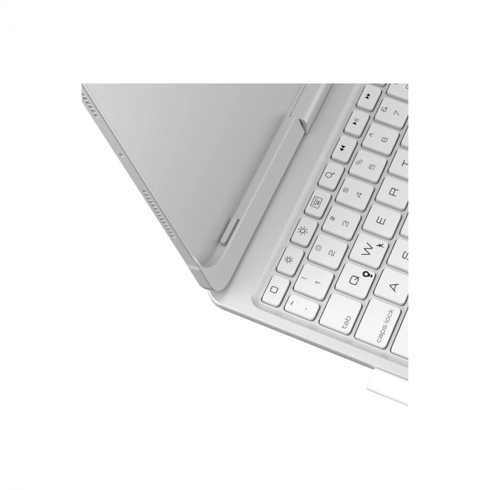 Apple İpad Pro 11 (2024) F11 Ats Kılıf Magic Dönen Klavyeli Tablet Kılıf - Gümüş
