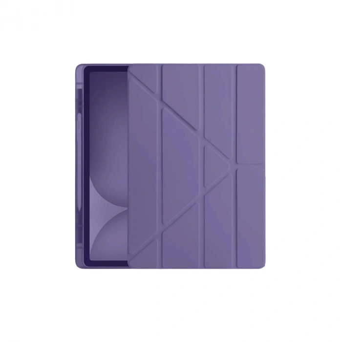 Apple İpad Pro 11 (2024) Kılıf Kalemlikli Hugo Tablet Kılıfı - Mor
