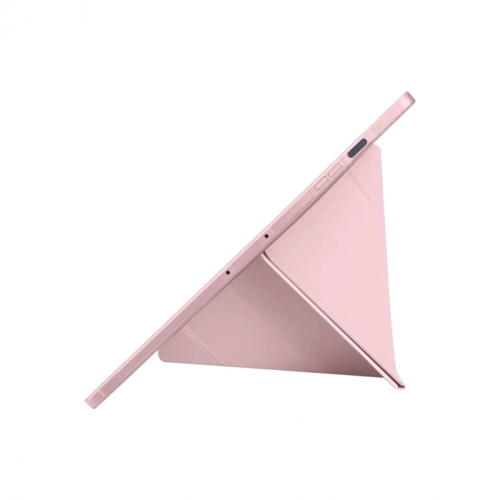Apple İpad Pro 11 (2024) Kılıf Kalemlikli Hugo Tablet Kılıfı - Rose Gold