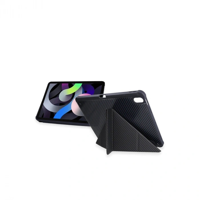 Apple İpad Pro 13 (2024) Kılıf Color Karbon Tablet Kılıfı - Koyu Gri
