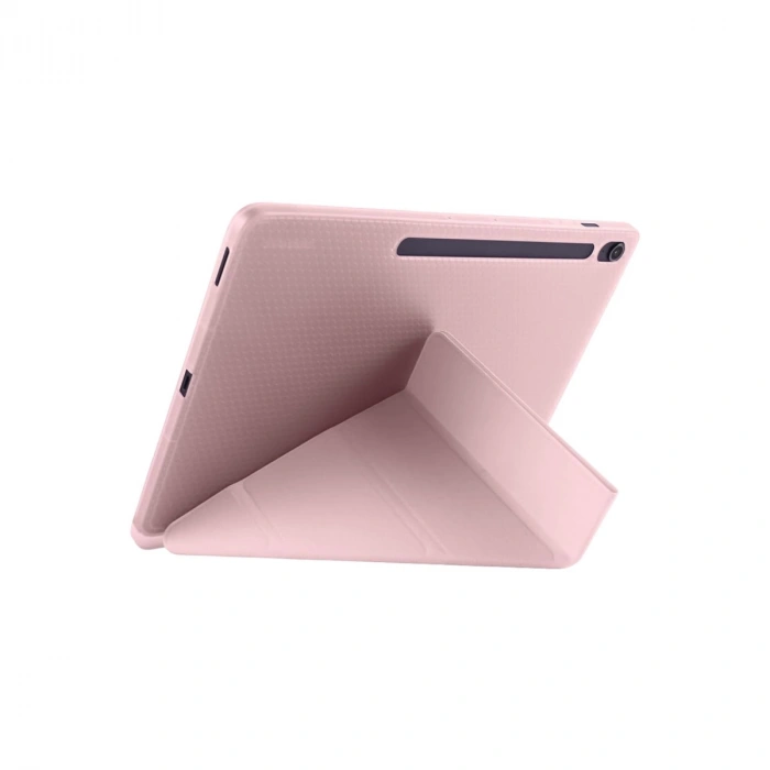 Apple İpad Pro 13 (2024) Kılıf Kalemlikli Hugo Tablet Kılıfı - Rose Gold