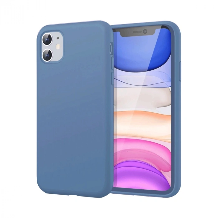Apple İphone 11 Kılıf First Silikon - Mavi