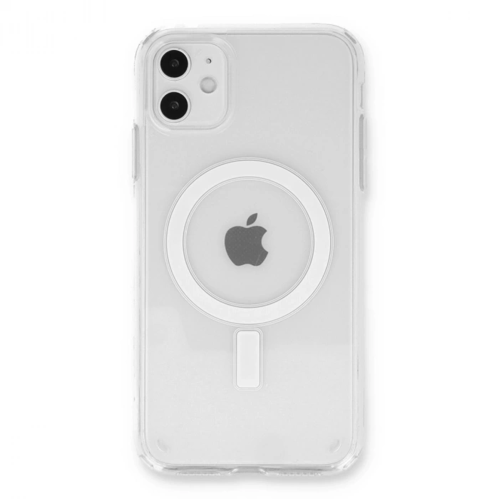 Apple İphone 11 Kılıf Pc Real Magsafe Kapak - Şeffaf