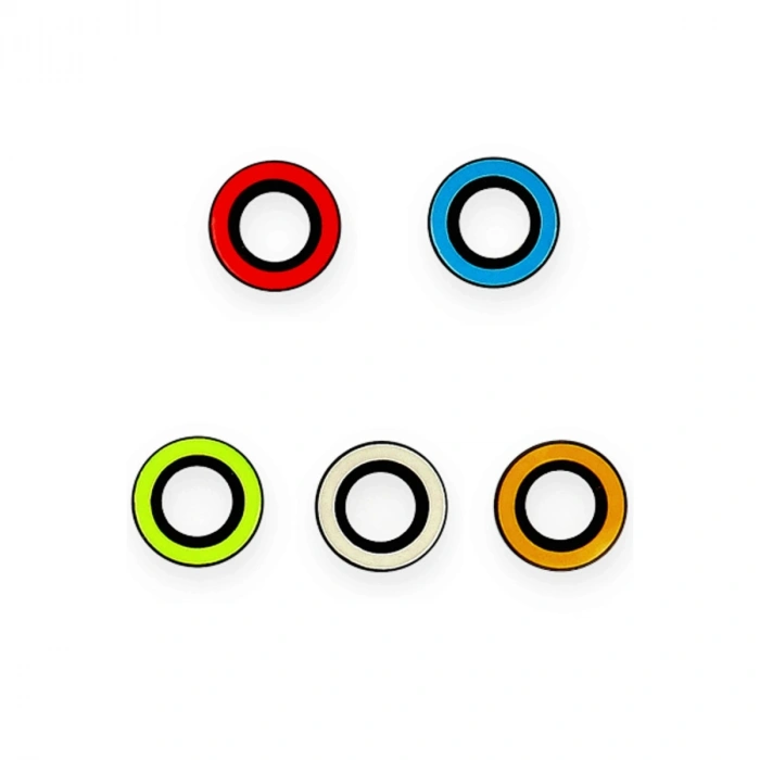 Apple İphone 11 Neon Fosforlu Kamera Lens - Mavi