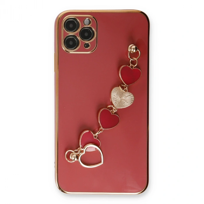 Apple İphone 11 Pro Kılıf Esila Silikon - Kırmızı