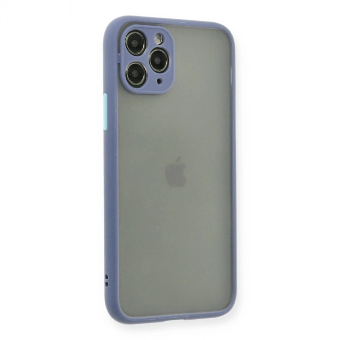 Apple İphone 11 Pro Kılıf Montreal Silikon Kapak - Gri
