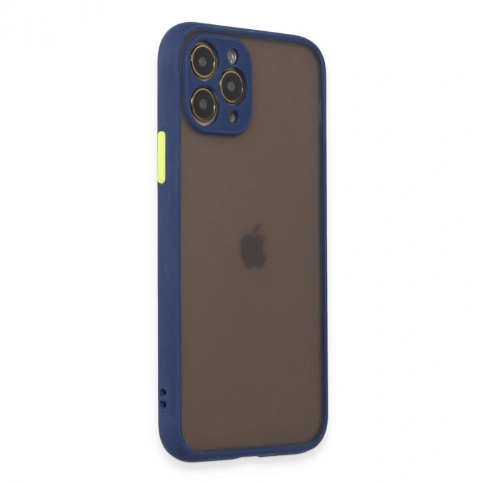 Apple İphone 11 Pro Kılıf Montreal Silikon Kapak - Lacivert