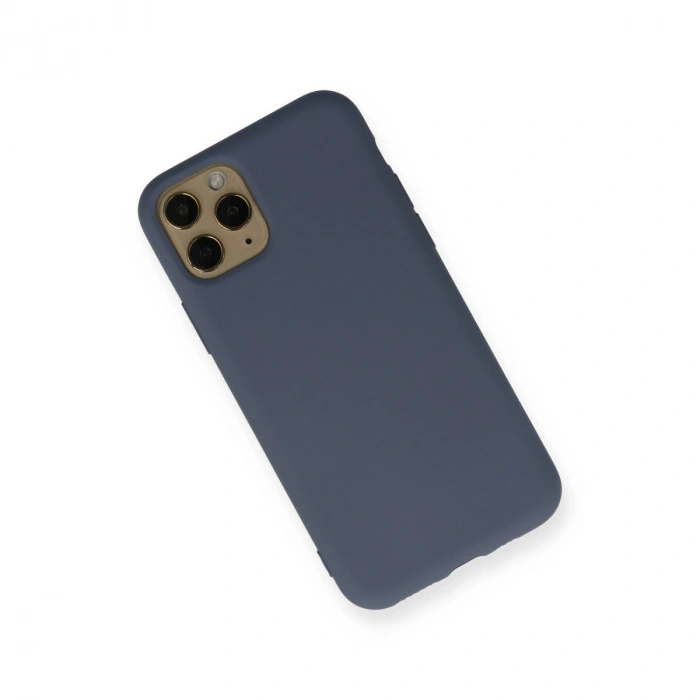 Apple İphone 11 Pro Kılıf Nano İçi Kadife Silikon - Gri