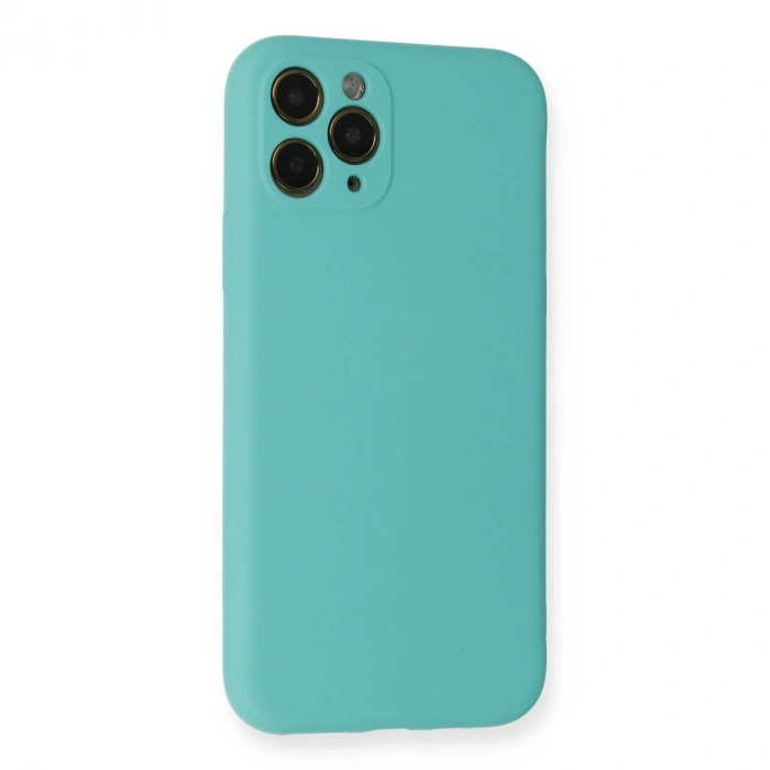 Apple İphone 11 Pro Kılıf Nano İçi Kadife Silikon - Turkuaz