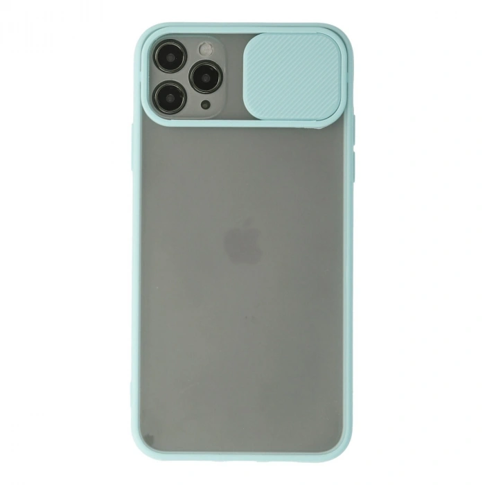 Apple İphone 11 Pro Kılıf Palm Buzlu Kamera Sürgülü Silikon - Turkuaz