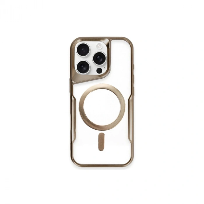 Apple İphone 11 Pro Max Kılıf Boyi Magsafe Silikon Kapak - Kahverengi