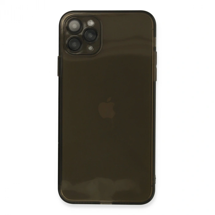 Apple İphone 11 Pro Max Kılıf Fly Lens Silikon - Siyah