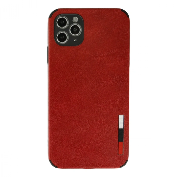 Apple İphone 11 Pro Max Kılıf Loop Deri Silikon - Kırmızı