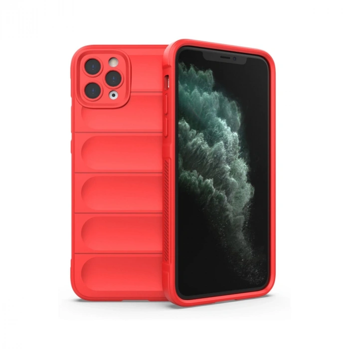 Apple İphone 11 Pro Max Kılıf Optimum Silikon - Kırmızı
