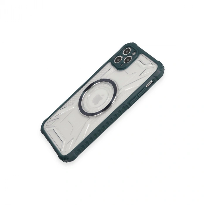 Apple İphone 11 Pro Max Kılıf Prag Magneticsafe Kapak - Koyu Yeşil