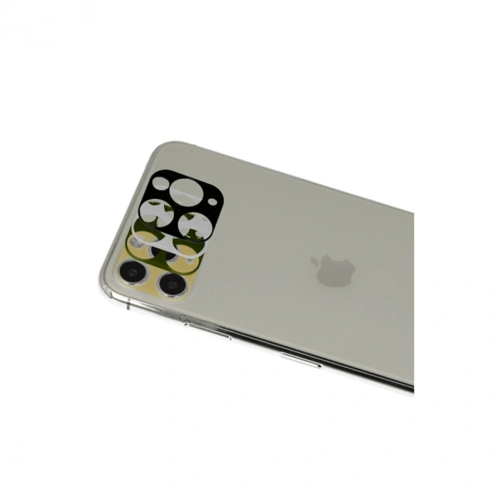 Apple İphone 11 Pro Max Rainbow Kamera Lens Koruma Cam - Gold