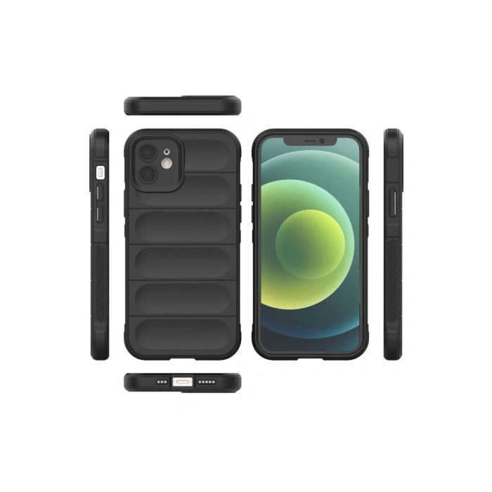 Apple İphone 12 Kılıf Optimum Silikon - Siyah