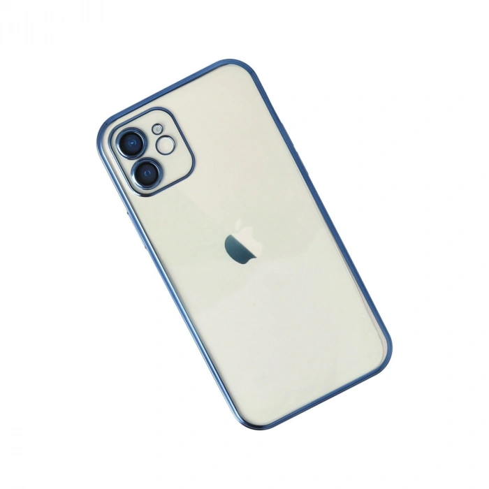 Apple İphone 12 Kılıf Razer Lensli Silikon - Lacivert