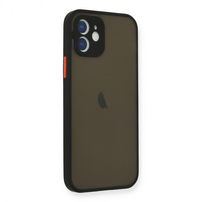 Apple İphone 12 Mini Kılıf Montreal Silikon Kapak - Siyah