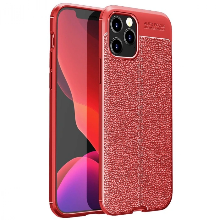 Apple İphone 12 Pro Kılıf Auto Focus Kapak - Kırmızı