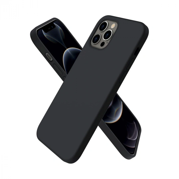 Apple İphone 12 Pro Kılıf First Silikon - Siyah