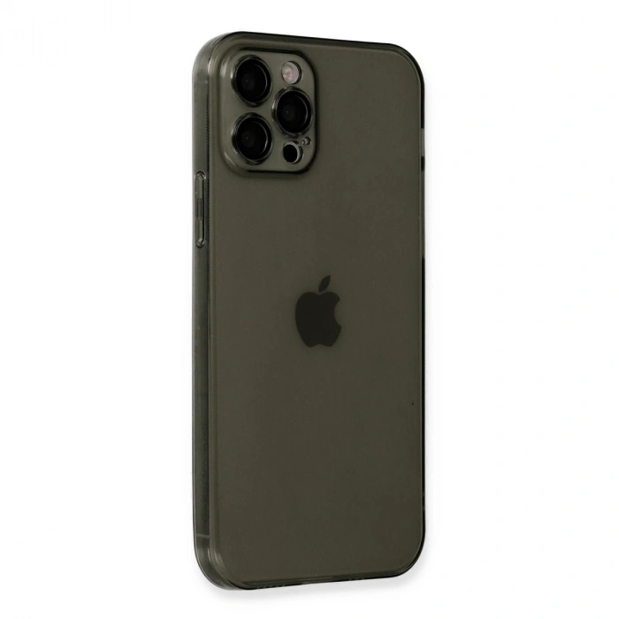 Apple İphone 12 Pro Kılıf Fly Lens Silikon - Siyah