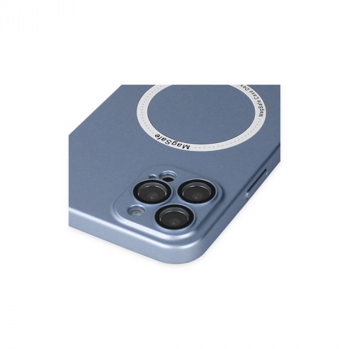 Apple İphone 12 Pro Kılıf Jack Magneticsafe Lens Silikon - Sierra Blue